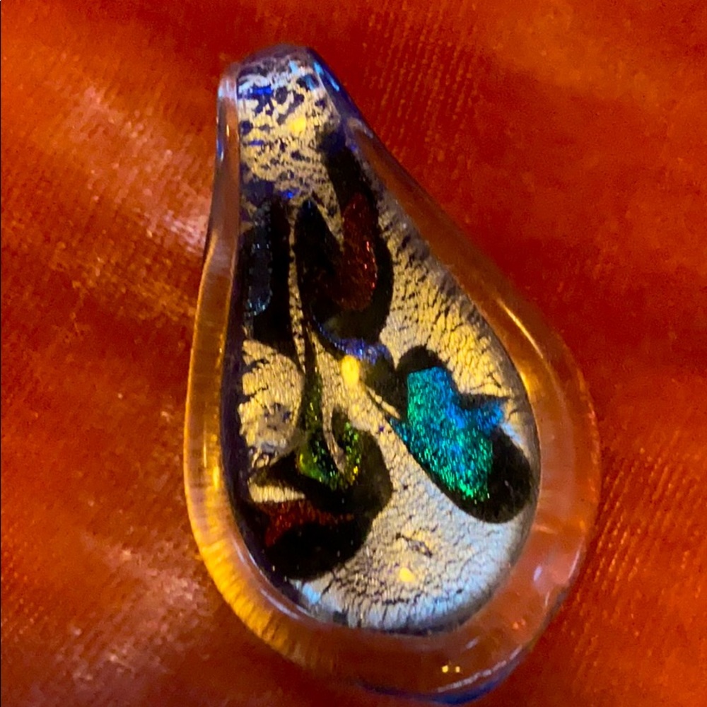 Murano glass hand blown pendant from Murano Italy